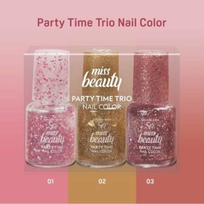 Miss Beauty Party Time Trio Nail Colors – Bild 3
